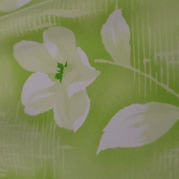 Saks fifth Ave Real Clothes, 100% silk Wrap skirt beautiful green. med. Y2k - Picture 11 of 11